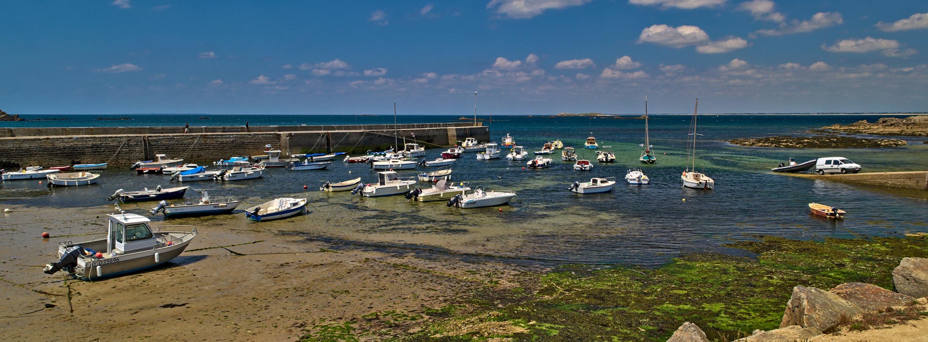 tourisme quiberon port maree basse