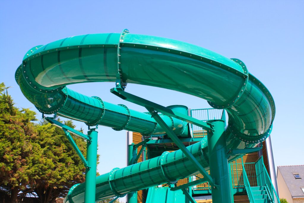 water park slide camping bois d'amour